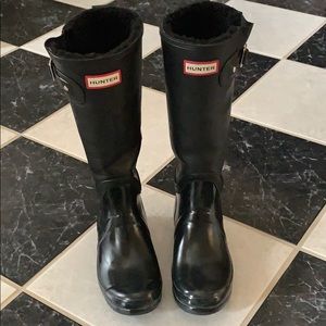 HUNTER Rain Boots!!  Lined in EUC!
